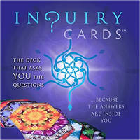 cover art for Inquiry Cards: 48-card Deck, Guidebook and Stand by Sylvia Nibley  (Author), Jim Hayes (Artist)